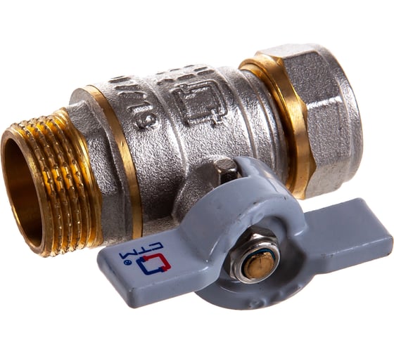 Шаровой кран для воды СТМ СТАНДАРТ 20х3/4", ц/ш, бабочка CWPM3420