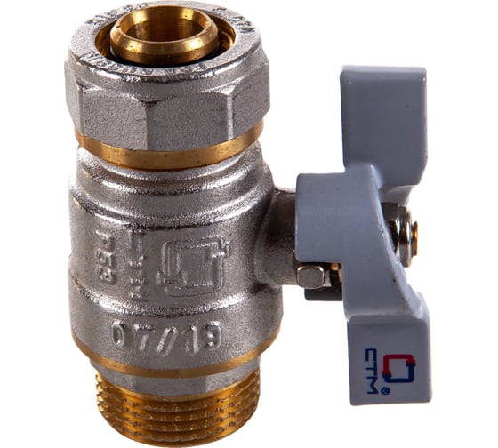 Шаровой кран для воды СТМ СТАНДАРТ 20х3/4", ц/ш, бабочка CWPM3420