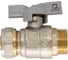 Шаровой кран для воды СТМ СТАНДАРТ 20х3/4", ц/ш, бабочка CWPM3420 3