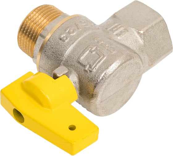 Шаровой угловой кран для газа СТМ ГАЗ 3/4", г/ш, бабочка CGLFMB34
