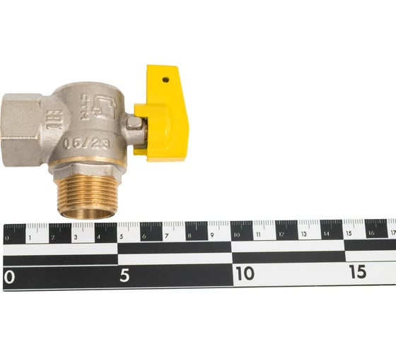 Шаровой угловой кран для газа СТМ ГАЗ 3/4", г/ш, бабочка CGLFMB34