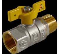 Шаровой кран для газа СТМ ГАЗ 3/4", г/ш, бабочка CGFMB034
