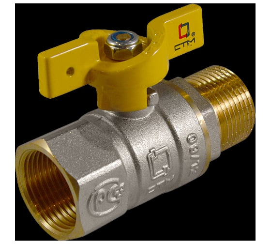 Шаровой кран для газа СТМ ГАЗ 3/4", г/ш, бабочка CGFMB034