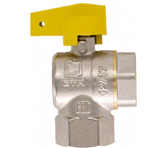Шаровой угловой кран для газа СТМ ГАЗ 1/2", г/г, бабочка CGLFFB12