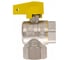 Шаровой угловой кран для газа СТМ ГАЗ 1/2", г/г, бабочка CGLFFB12 2