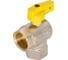 Шаровой угловой кран для газа СТМ ГАЗ 1/2", г/г, бабочка CGLFFB12 1