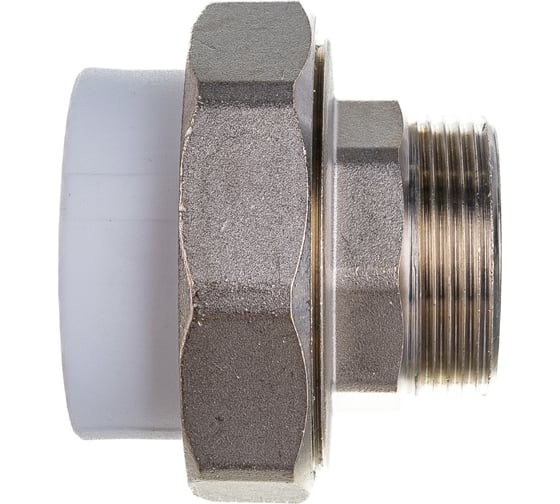 Комбинированная муфта VALFEX PP-R белая, разъем Дн50х1 1/2 НР 10156040 127-0230