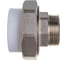 Комбинированная муфта VALFEX PP-R белая, разъем Дн50х1 1/2 НР 10156040 127-0230 3