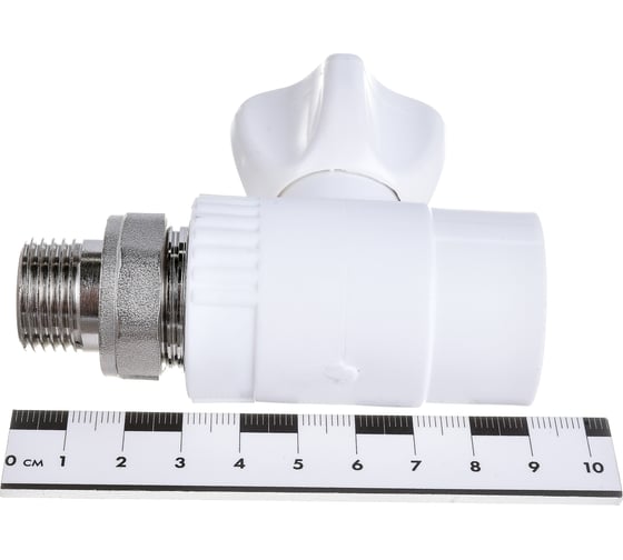 Шаровой прямой кран для радиатора СТМ PP-R DN ПЛАСТ 25х1/2" CPRS2512