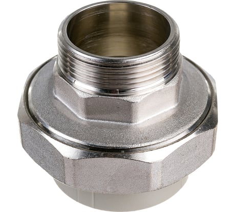 Комбинированная муфта VALFEX  PP-R серая, разъемная Дн50х1 1/2 НР 10156040Г 127-0351