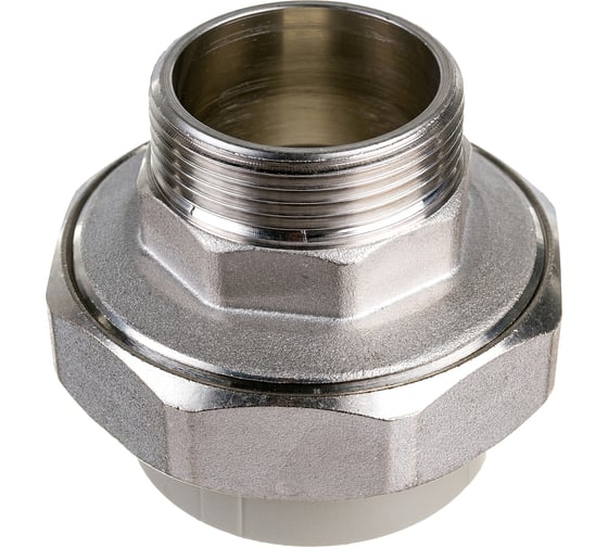 Комбинированная муфта VALFEX  PP-R серая, разъемная Дн50х1 1/2 НР 10156040Г 127-0351