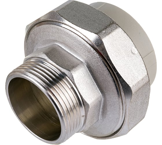Комбинированная муфта VALFEX  PP-R серая, разъемная Дн50х1 1/2 НР 10156040Г 127-0351