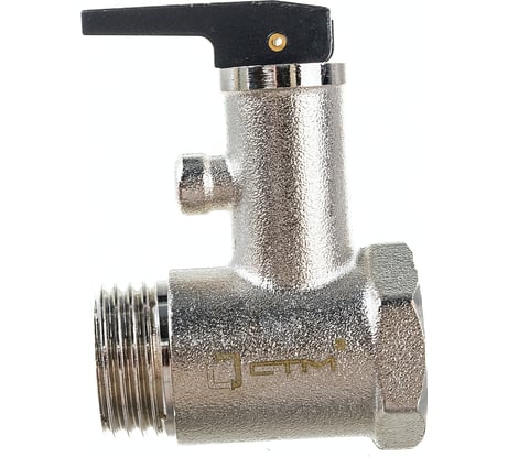 Предохранительный клапан для бойлера СТМ ТЕРМО 1/2", с курком, 6 Бар CRVP6B12