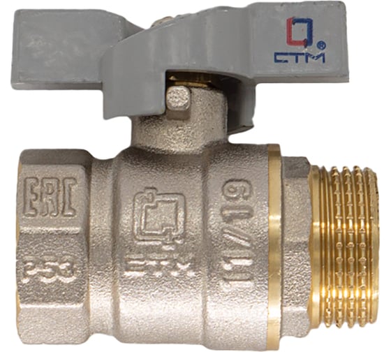 Шаровой кран для воды СТМ СТАНДАРТ 1/2", г/ш, бабочка CWFMB012