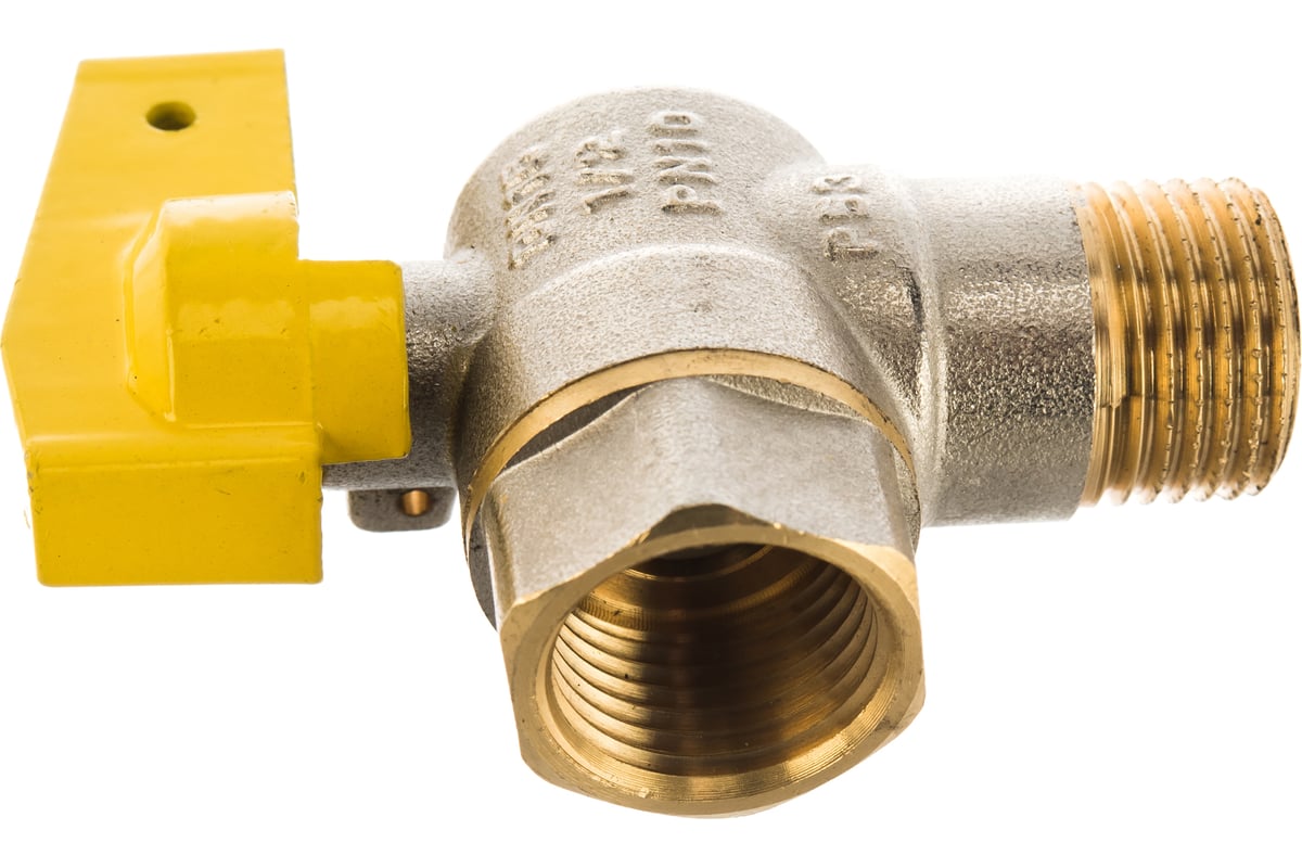 Шаровой угловой кран для газа СТМ ГАЗ 1/2", ш/г, бабочка CGLMFB12 ...