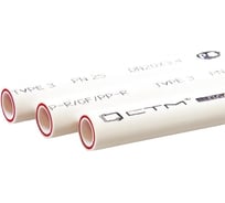 Труба СТМ ПЛАСТ PP-R PN 25 DN 20х3.4, армированная стекловолокном, 2 м C2PRF020