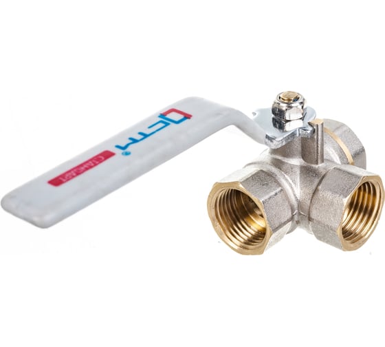 Шаровой кран для воды СТМ СТАНДАРТ 1/2", трехходовой, тип T, рычаг CW3FT012