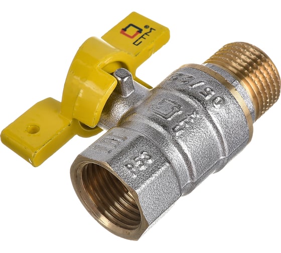 Шаровой кран для газа СТМ ГАЗ 1/2", г/ш, бабочка CGFMB012