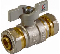 Шаровой кран для воды СТМ СТАНДАРТ 16х20, ц/ц бабочка CWPB1620