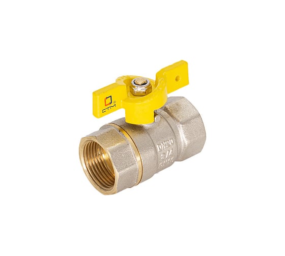 Шаровой кран для газа СТМ ГАЗ 1", г/г, бабочка CGFFB001