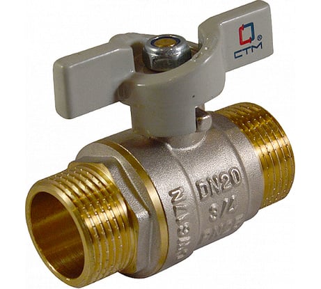 Шаровой кран для воды СТМ СТАНДАРТ 1", ш/ш, бабочка CWMMB001