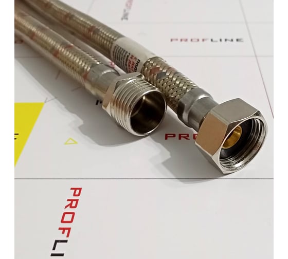 Подводка 100см нерж. ГШ с полимерным покрытием LUXE PROFLINE УТ-00011457