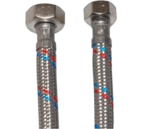 Подводка для воды MATEU FIL- NOX 3/8" x 1/2", 1.2 м, гайка-гайка, нержавеющая сталь, 20 БАР 13473
