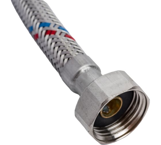 Подводка в оплётке MATEU FIL- NOX S/S, для воды, 1/2, 1.0 м, В-В 13447