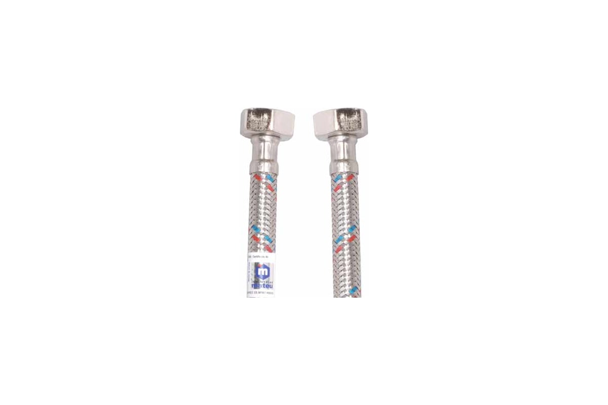 Подводка в оплётке MATEU FIL- NOX S/S, для воды, 1/2, 0.8 м, В-В 13445 ...