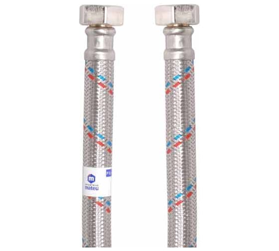 Подводка для воды MATEU ГИГАНТ 3/4", 0.5 м, гайка-гайка, нержавеющая сталь, 16 БАР, d13 13645 1