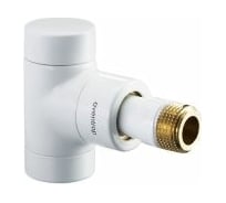 Угловой вентиль Oventrop Combi E DN-15 на обратную линию, 1/2"х1/2", ВН, белый 1166062