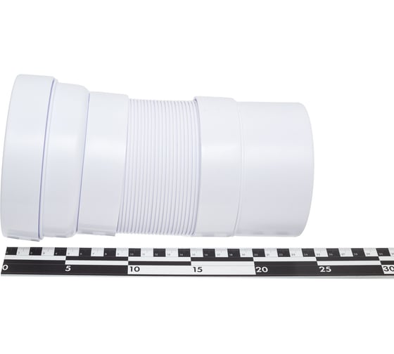 Фановая труба McAlpine раздвижная, L230-440 мм, гофрированная MRWC-F23P