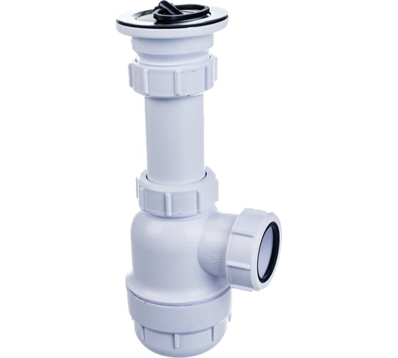 Бутылочный сифон McAlpine 1 1/2\"х40 мм, с выпуском 70 мм, нержавеющая ...