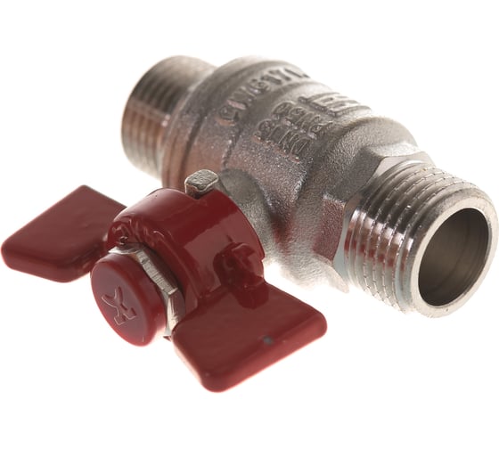 Шаровой кран IVANCI Superior, ручка-бабочка, наружная/наружная резьба 1/2" IVC.100219.N.03