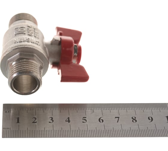 Шаровой кран IVANCI Superior, ручка-бабочка, наружная/наружная резьба 1/2" IVC.100219.N.03