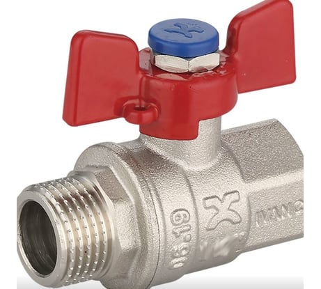 Шаровой кран IVANCI Superior, ручка-бабочка, внутренняя/наружная резьба 1" IVC.100218.N.05