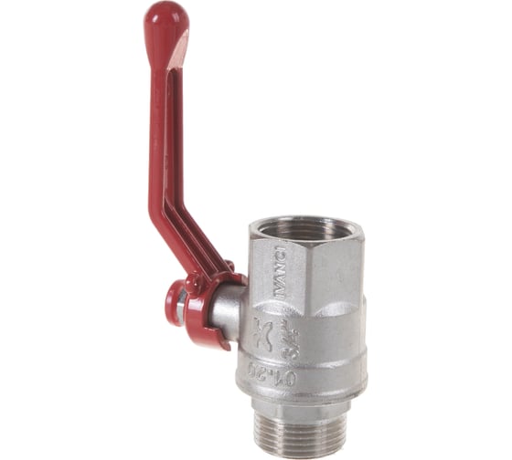 Шаровой кран IVANCI Superior, ручка-рычаг, внутренняя/наружная резьба 3/4" IVC.100215.N.04