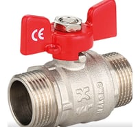 Шаровой кран IVANCI Stable, ручка-бабочка. наружная/наружная резьба 3/4" IVC.101219.N.04