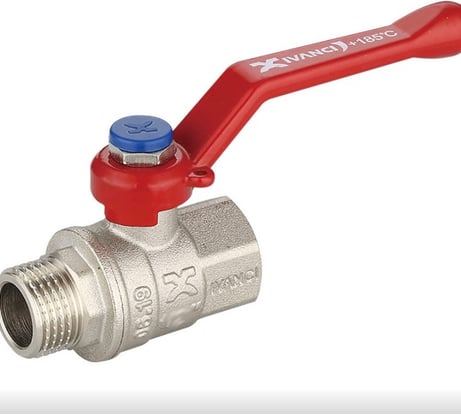 Шаровой кран IVANCI Superior, ручка-рычаг, внутренняя/наружная резьба 1/2" IVC.100215.N.03