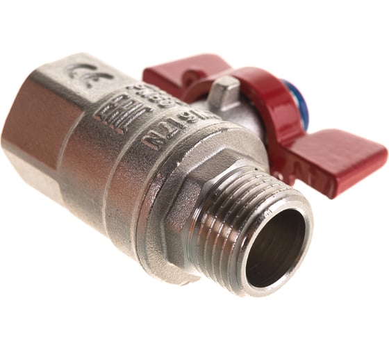 Шаровой кран IVANCI Superior, ручка-бабочка, внутренняя-наружная резьба 1/2" IVC.100218.N.03