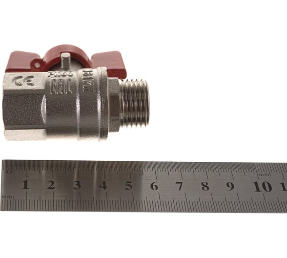 Шаровой кран IVANCI Superior, ручка-бабочка, внутренняя-наружная резьба 1/2" IVC.100218.N.03