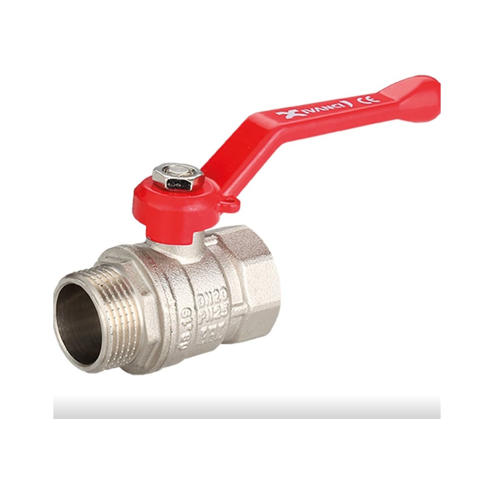 Шаровой кран IVANCI Stable, ручка-рычаг, внутренняя/наружная резьба 3/4 ...