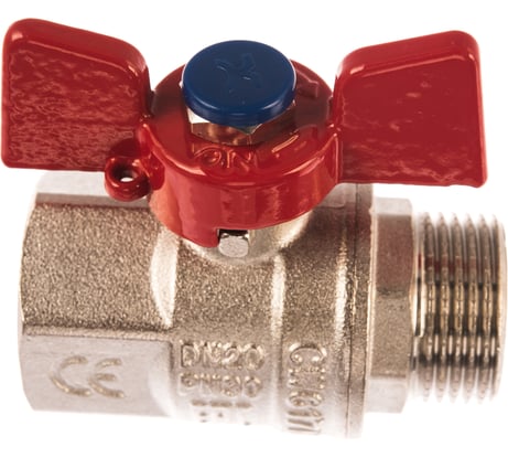 Шаровой кран IVANCI Superior, ручка-бабочка, внутренняя/наружная резьба 3/4" IVC.100218.N.04