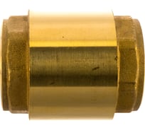 Обратный клапан Giacomini R60 латунь, осевой, Ду 32, Ру 10, Тмакс-110, ВР, G1, 1/4 019-0224