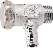 Шаровой кран Giacomini R65D латунь, сливной, хром, Ду 8, Ру 10, НР/штуц, G1/4, под ключ R65DX011 107-6119