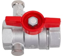 Шаровой кран Giacomini R251S латунь, со спускником, хром, Ду 25, Ру 42, ВР, G3/4 107-0120