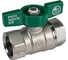 Шаровой кран Giacomini R251W латунь, хром, Ду 25, Ру 35, ВР, бабочка R251WX025 007-6038 1