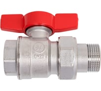 Шаровой кран Giacomini R859 латунь, хром, Ду 20, Ру 35, ВР/американка 107-4287