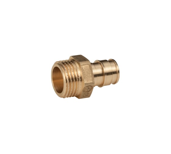 Муфта для PE-X Giacomini GX107 латунь, Дн 16х3/4, НР GX107Y043 040-0345 1