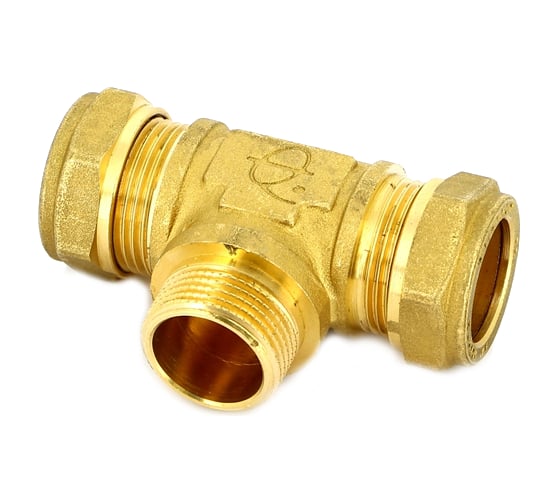 Обжимной тройник Tiemme Н, 15х1/2"х15 1100096